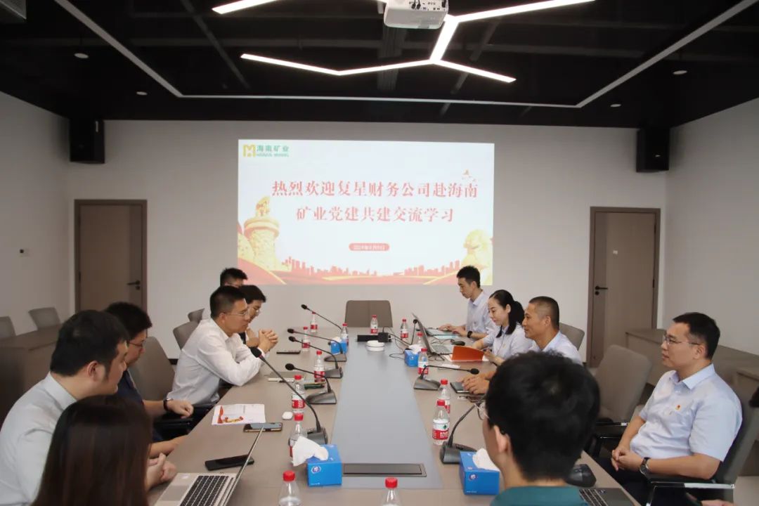 海南矿业与复星财务公司联合开展党建共建活动